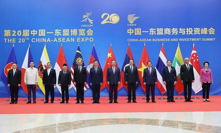 Thủ tướng Phạm Minh Chính và các Trưởng đoàn tham dự Lễ khai mạc - Ảnh: VGP/Nhật Bắc ảnh 2